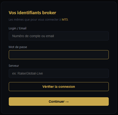 Connexion au broker